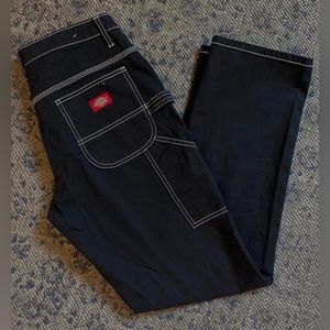 DICKIES CARPENTER PANTS JEANS BLACK - size small